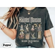 Vintage Mickey and Friends Haunted Mansion Disney Halloween Comfort colors Shirt, Disney Halloween Haunted Mansion Shirt, Disneyland Halloween Tee